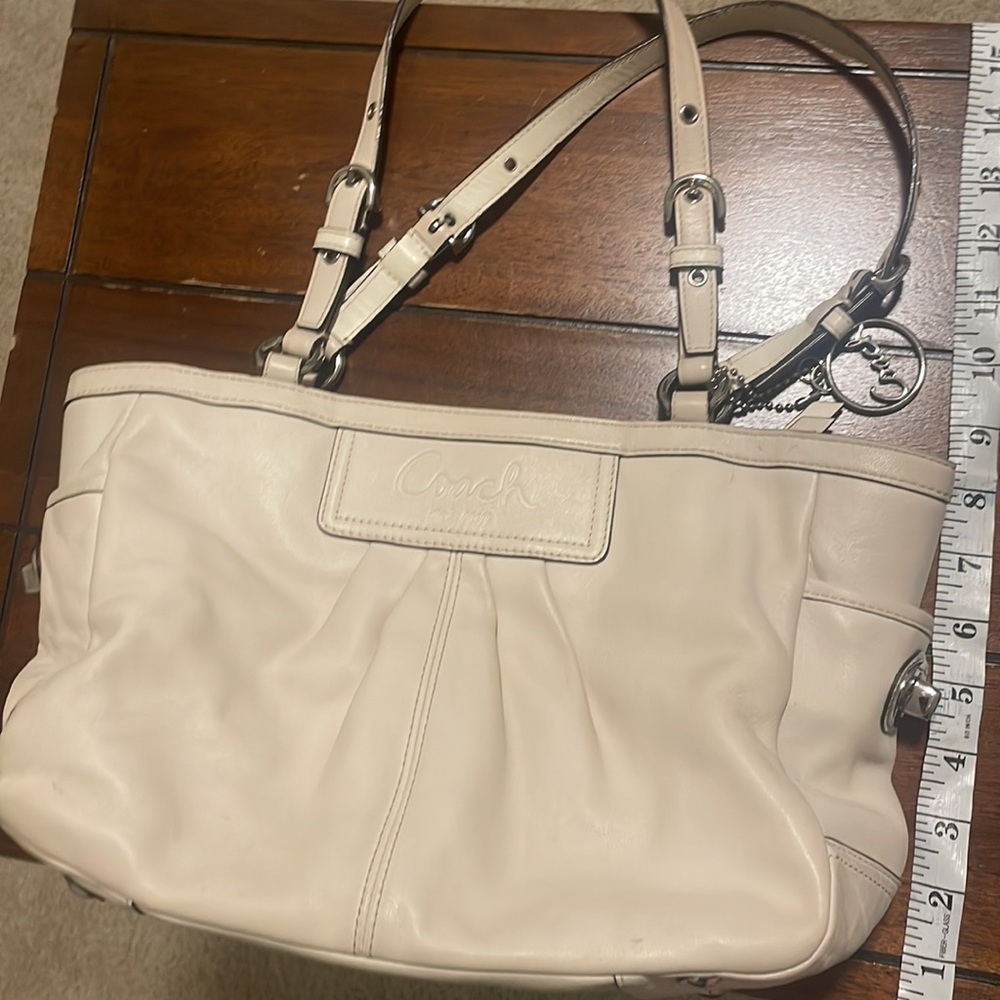 Coach Handbag - White / Leather - Picture 6 of 8
